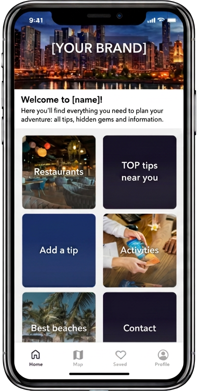 GoHere app – Homepage