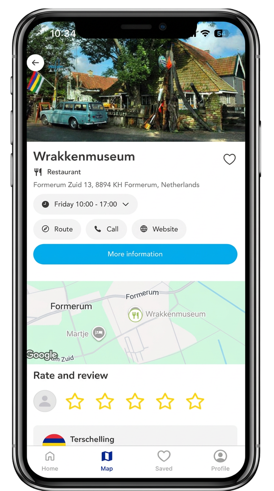 GoHere app – tip detail